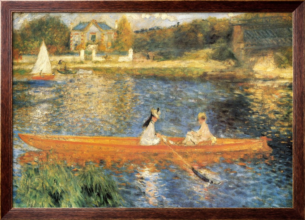 The Seine at Asnieres - Pierre Auguste Renoir Painting
